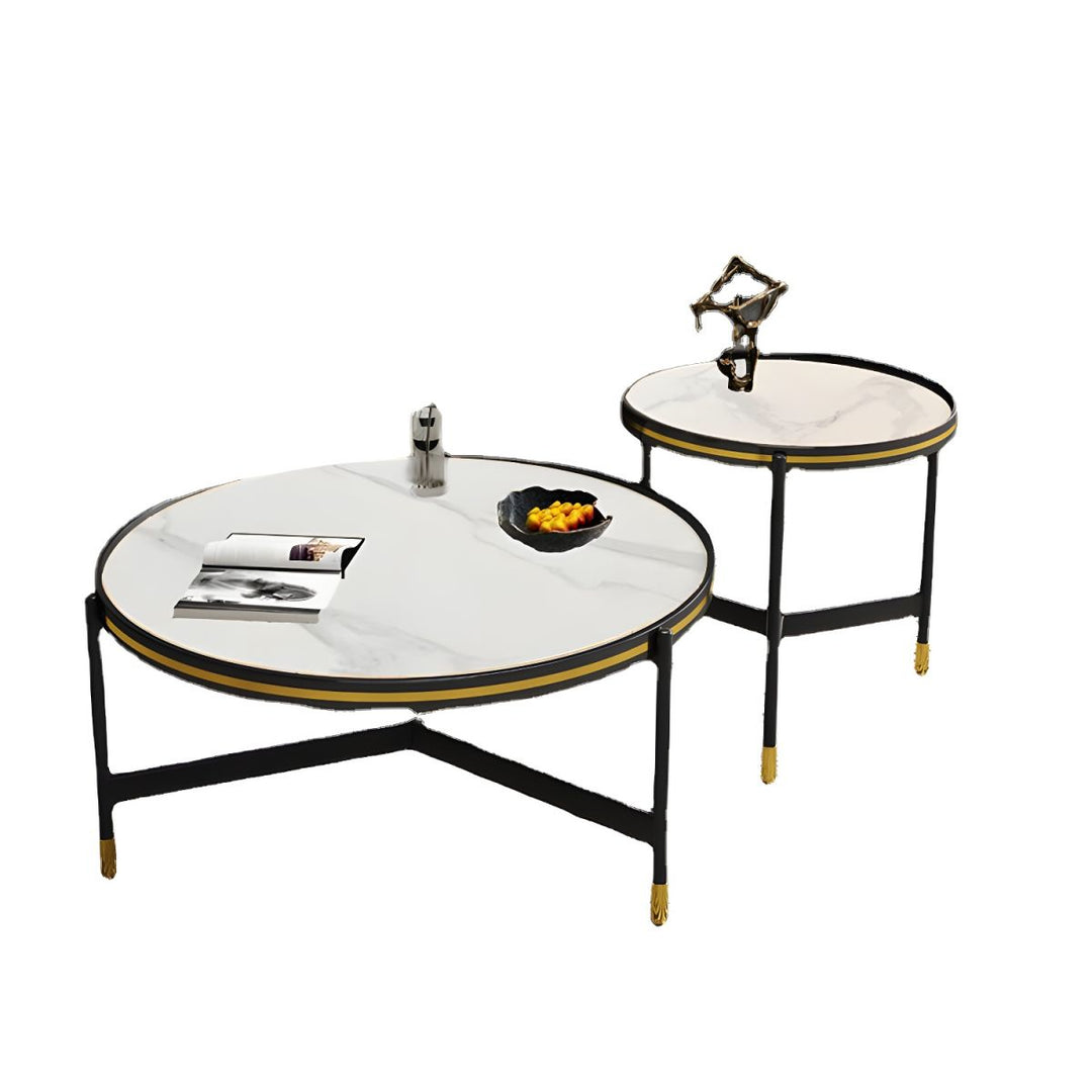 Parth Stainless Steel Frame Coffee Table for Living Room