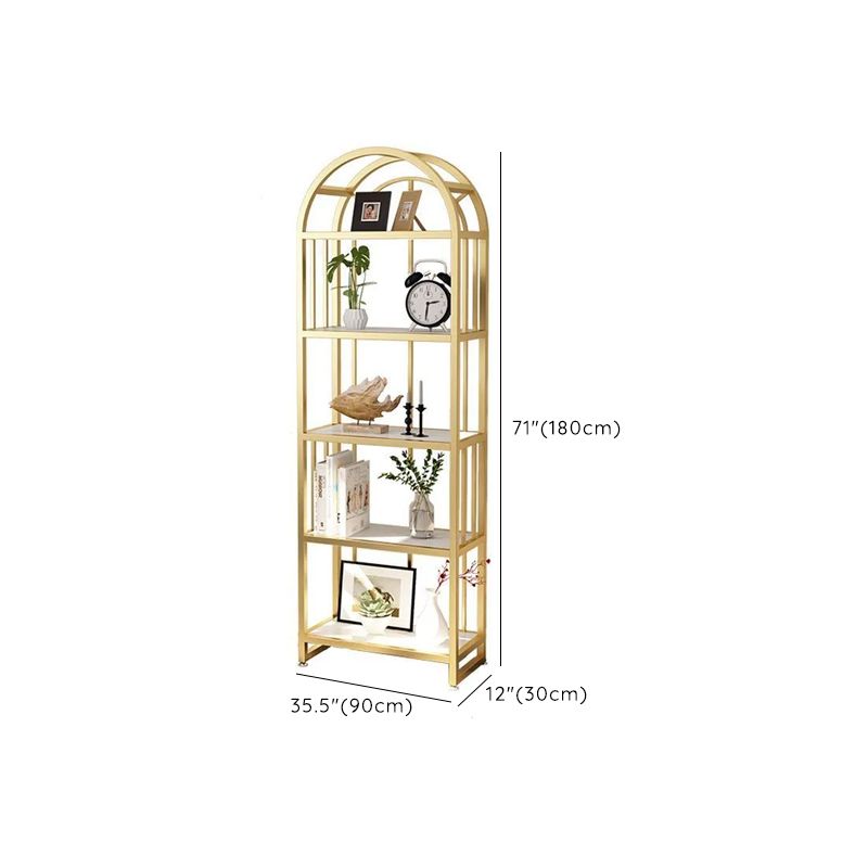Zlata Stainless Steel Frame Storage Shelves | Bookshelves