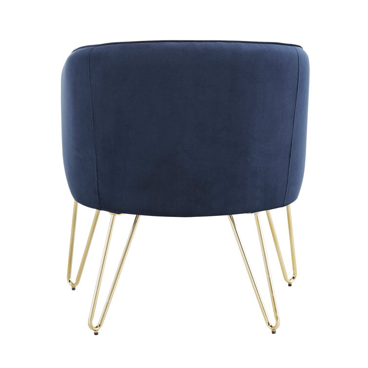 Janvika Metal and Fabric Arm Chair | Living Room Chair | Lounge Chair