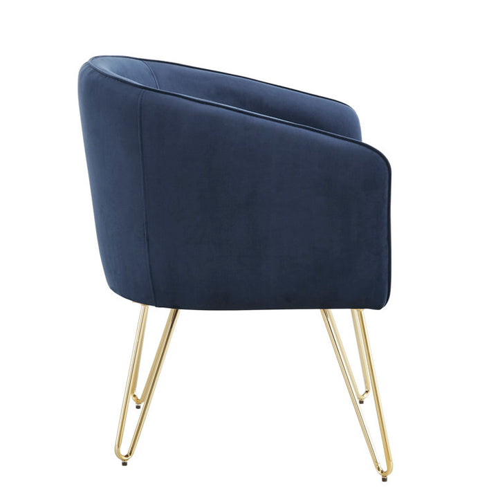 Janvika Metal and Fabric Arm Chair | Living Room Chair | Lounge Chair