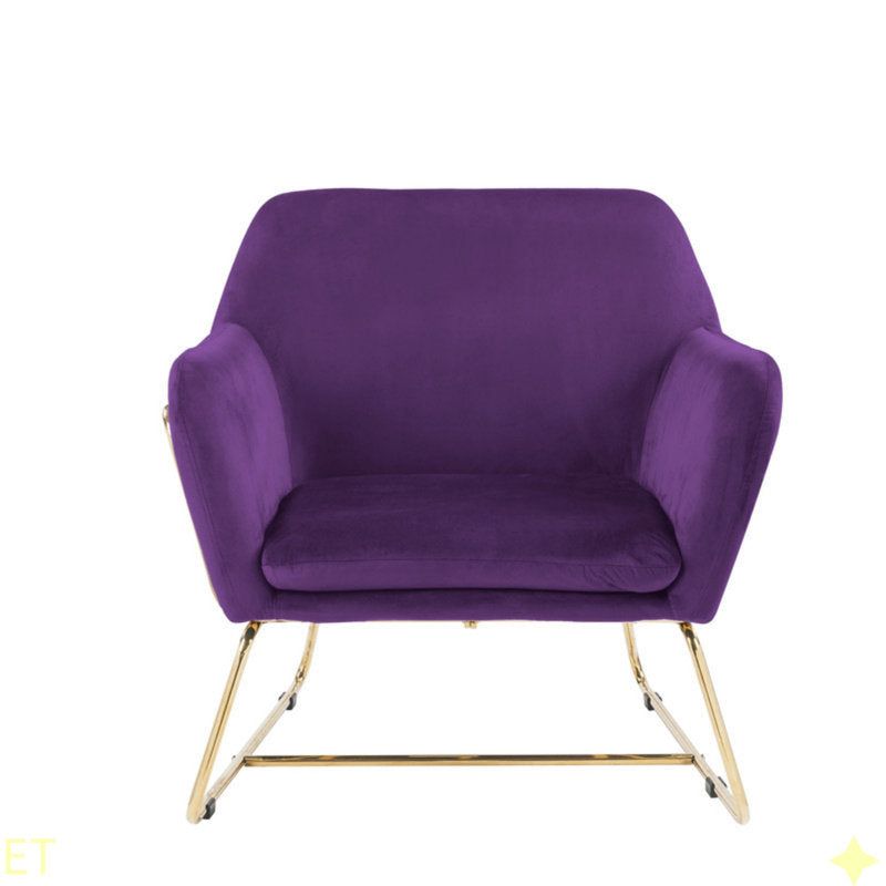 Eshani Metal and Fabric Arm Chair | Living Room Chair | Lounge Chair