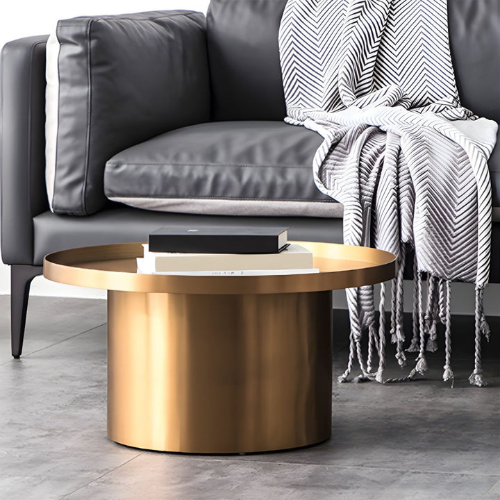 Reyansh Stainless Steel Frame Coffee Table for Living Room