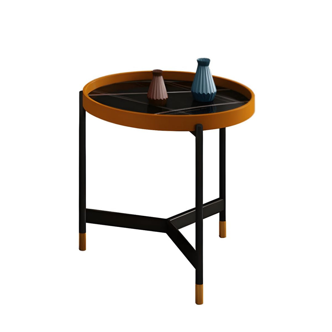Rishaan Stainless Steel Frame Coffee Table for Living Room