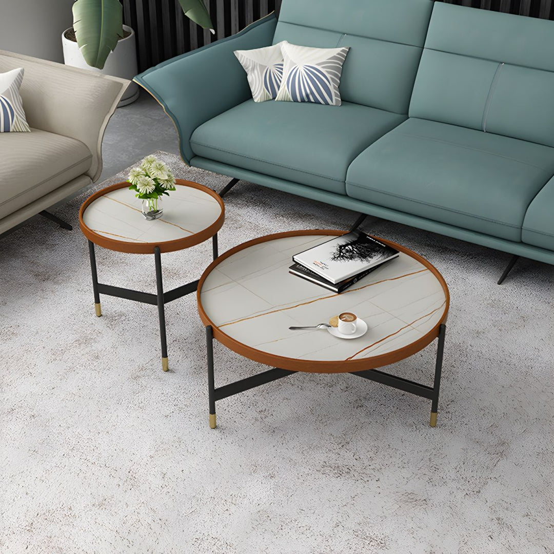 Nishka Stainless Steel Coffee Table for Living Room