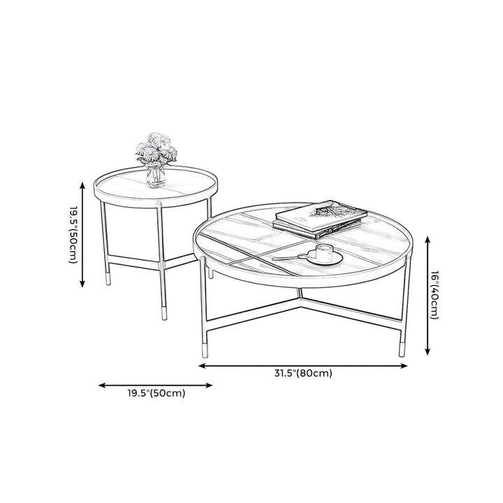 Nishka Stainless Steel Coffee Table for Living Room