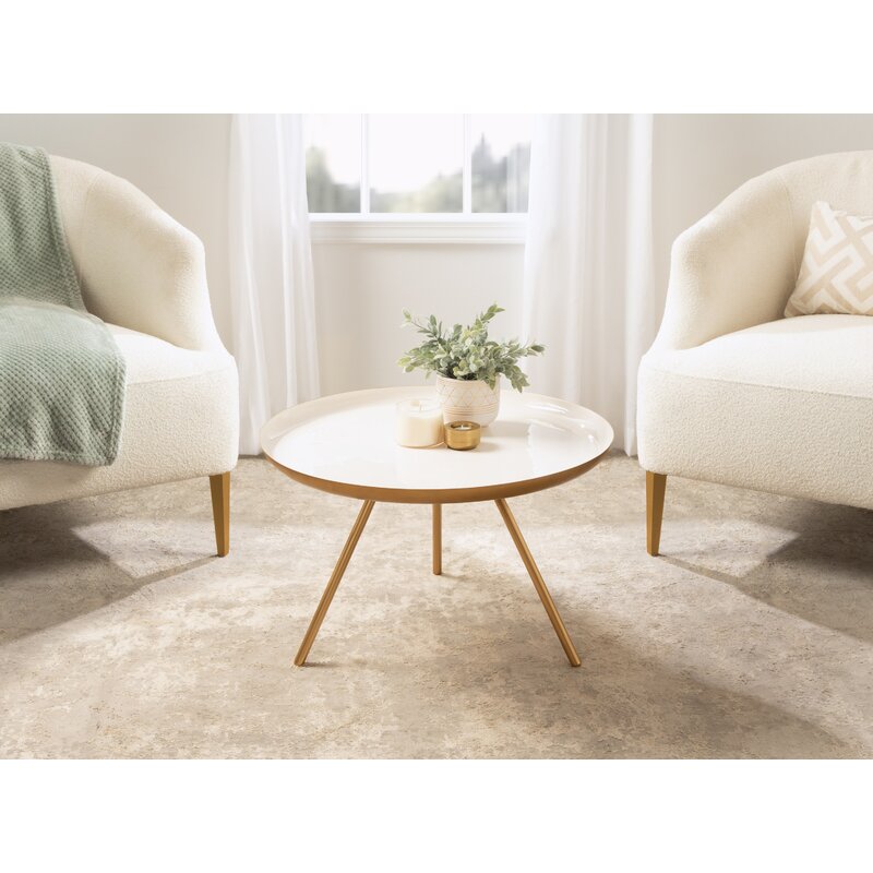 Ridge Metal Coffee Table For Living Room