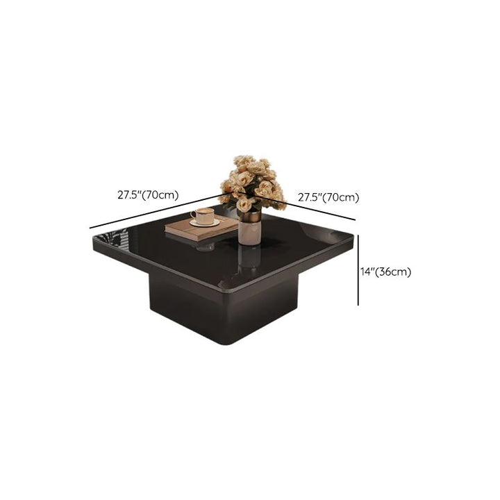 Terra Stainless Steel Coffee Table Set | Square Shaped | Ceramic Composite Marble - Set of 2
