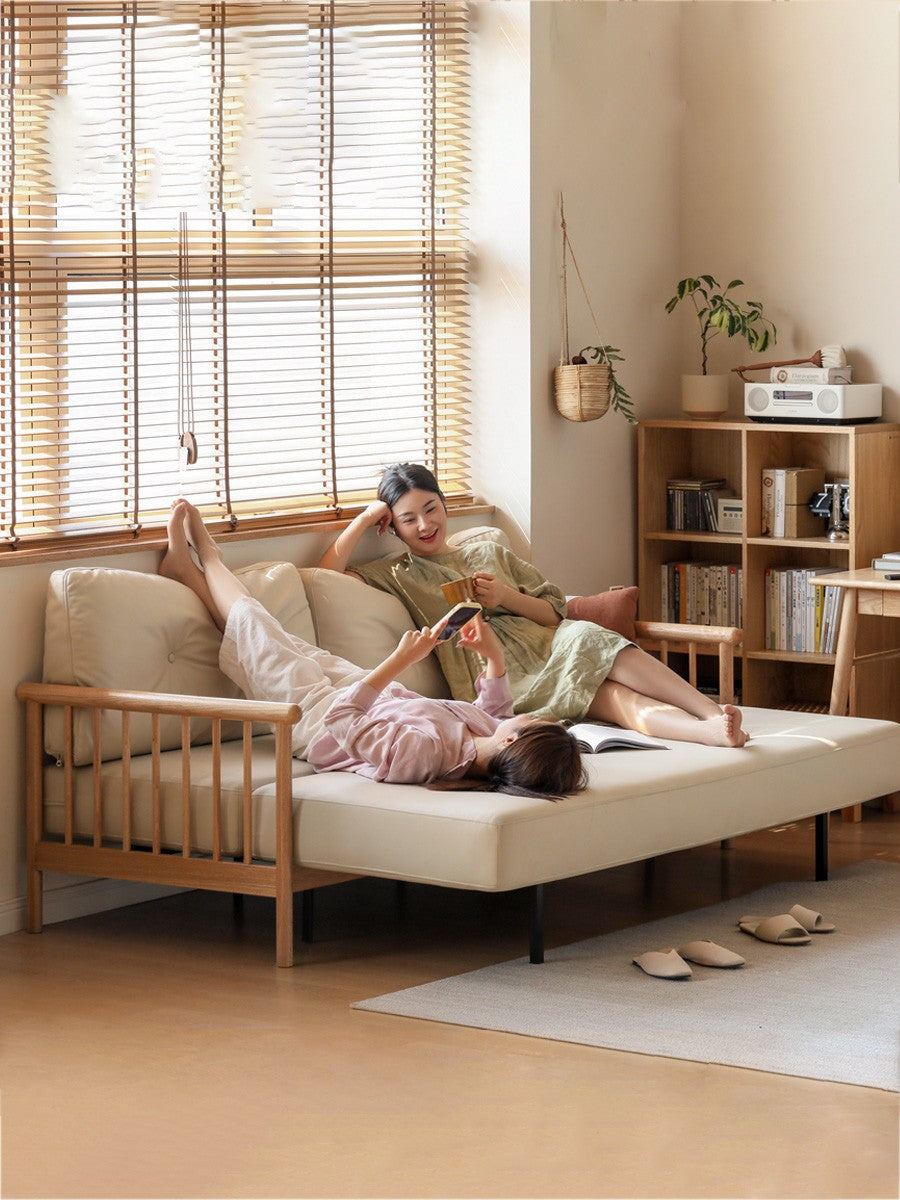 Krithya Solid Wood Sofa Come Bed | Easy Folding Sofa Come Bed