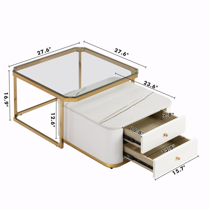 Darsh Metal Coffee Table For Living Room