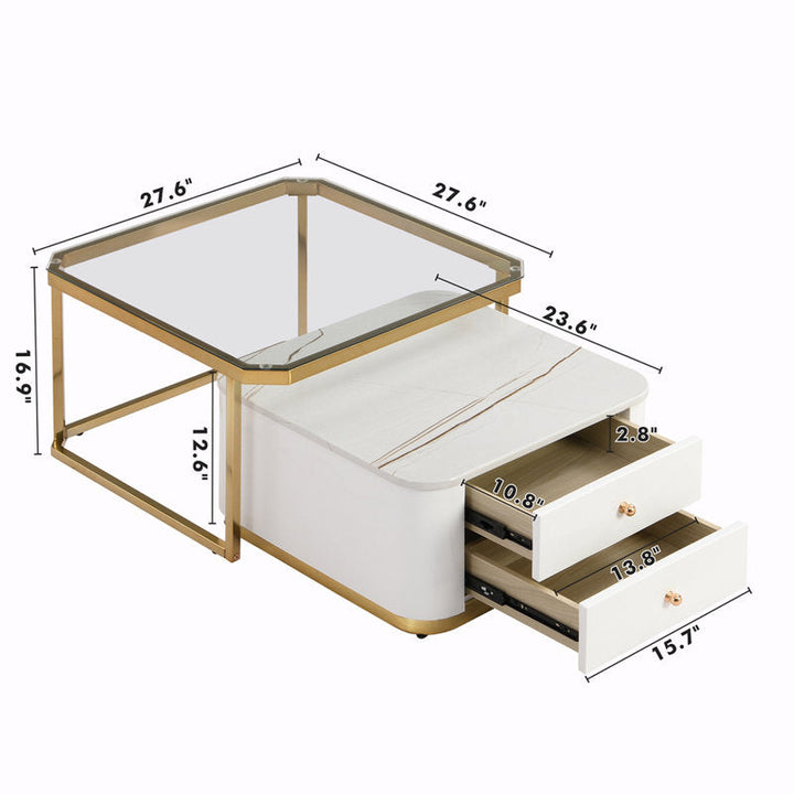 Darsh Metal Coffee Table For Living Room