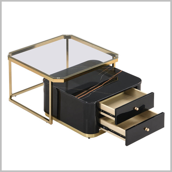 Riddhi Metal Coffee Table For Living Room - Black