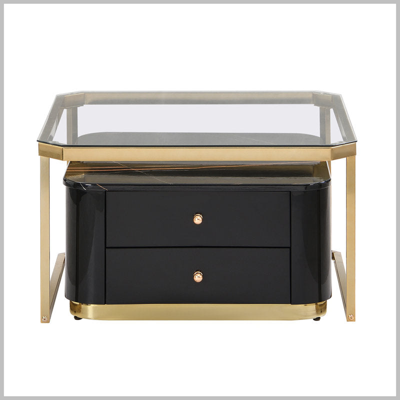 Riddhi Metal Coffee Table For Living Room - Black