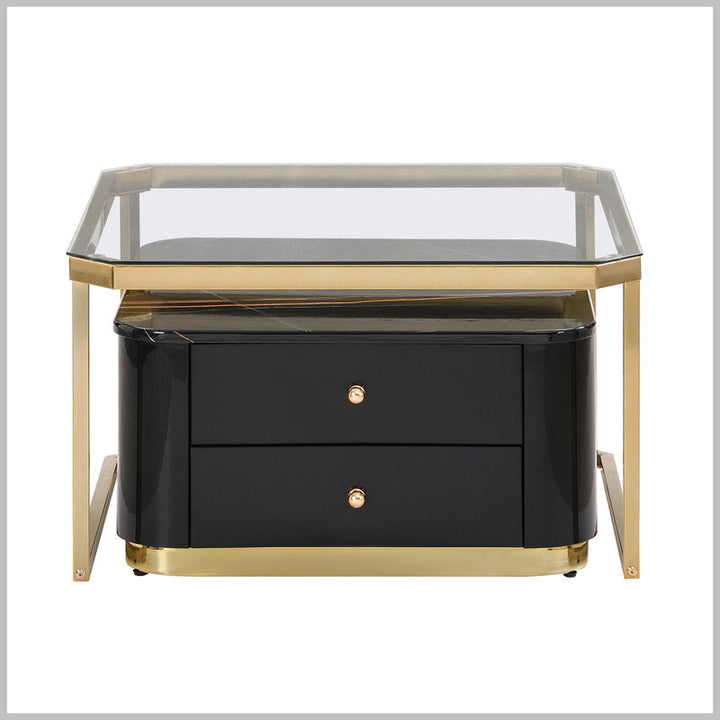 Riddhi Metal Coffee Table For Living Room - Black