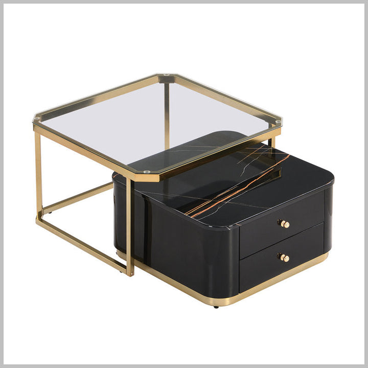 Riddhi Metal Coffee Table For Living Room - Black