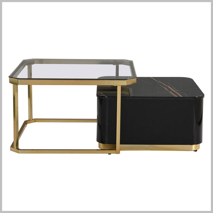 Riddhi Metal Coffee Table For Living Room - Black
