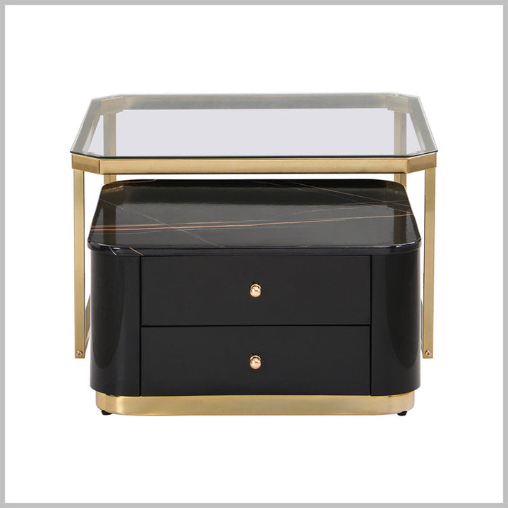 Riddhi Metal Coffee Table For Living Room - Black