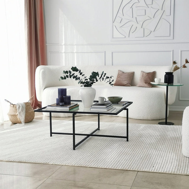 Hearth Metal Coffee Table For Living Room