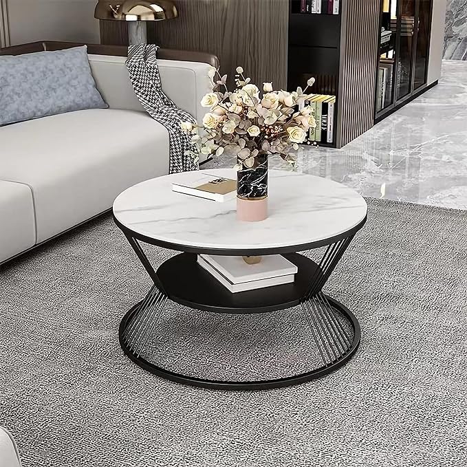 Radhima Round Coffee Table For Living Room