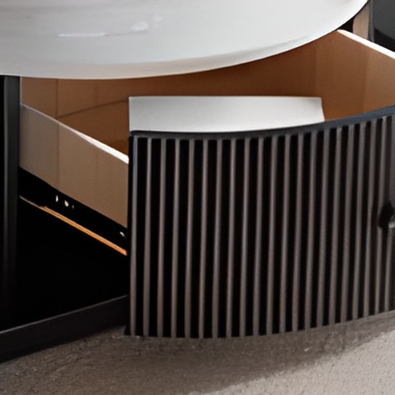 Zyra Coffee Table | Stainless Steel and MDF | Composite Ceramic Marble | Oval Shaped