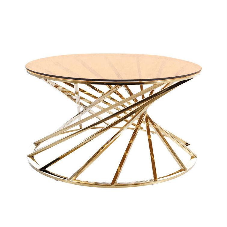 Kashish Glass Top Coffee Table For Living Room
