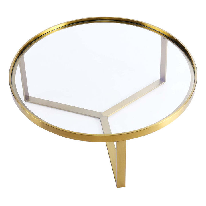 Grove Stainless Steel Coffee Table For Living Room