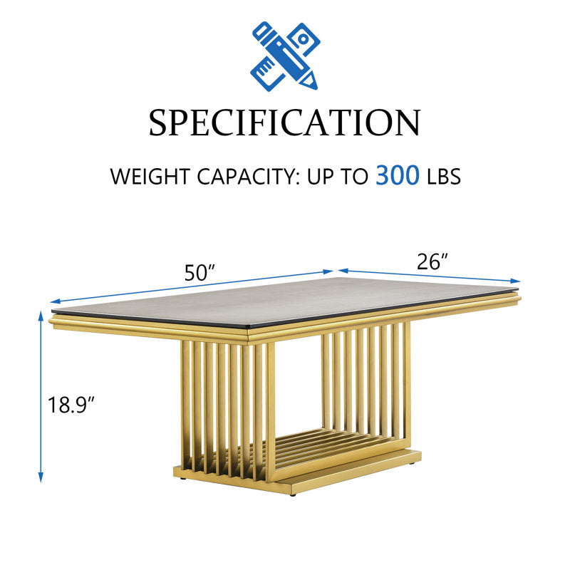 Ekta Metal Coffee Table For Living Room