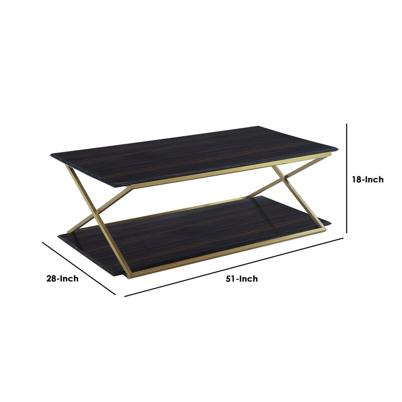 Gaurav Metal Coffee Table For Living Room