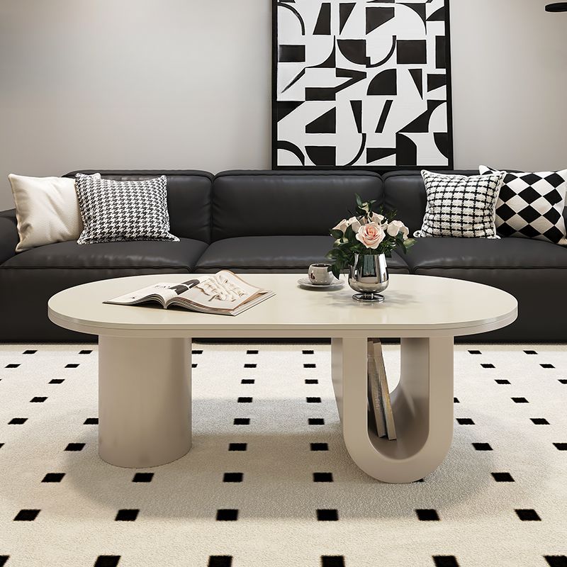 Elara Stainless Steel Coffee Table | Ceramic Composite Marble Top