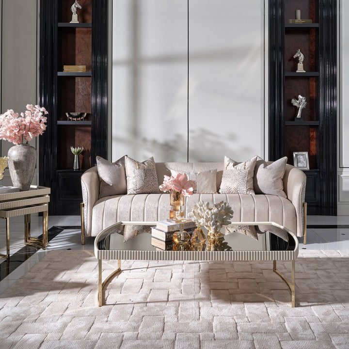 Glint Stainless Steel Coffee Table For Living Room