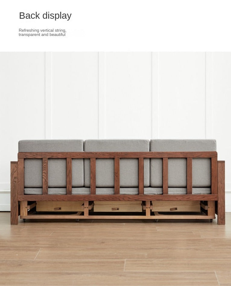 Lavita Solid Wood Sofa Come Bed | Easy Folding Sofa Come Bed