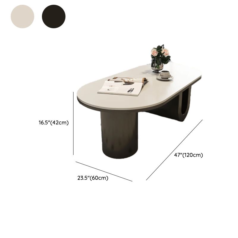 Elara Stainless Steel Coffee Table | Ceramic Composite Marble Top