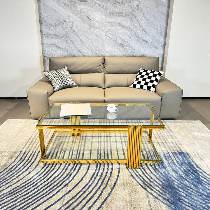 Deven Metal Coffee Table For Living Room - Gold