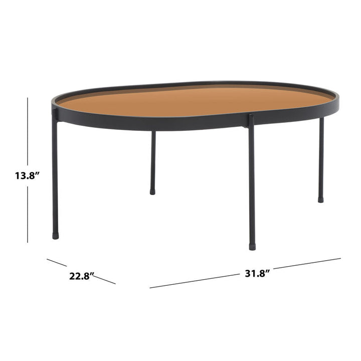 Maple Metal Coffee Table For Living Room