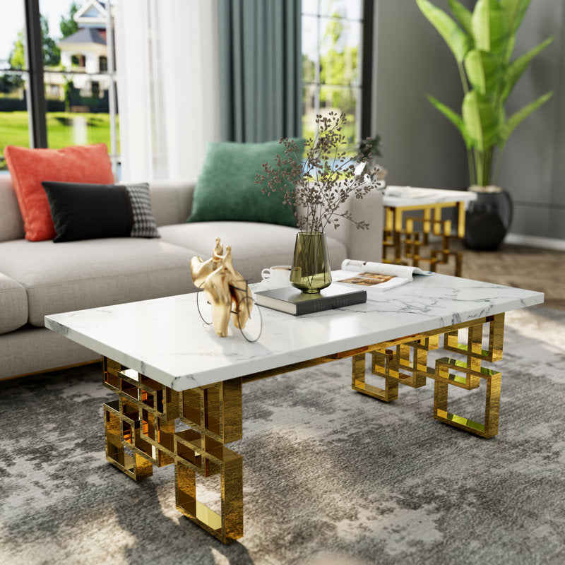 Himansh Metal Coffee Table For Living Room