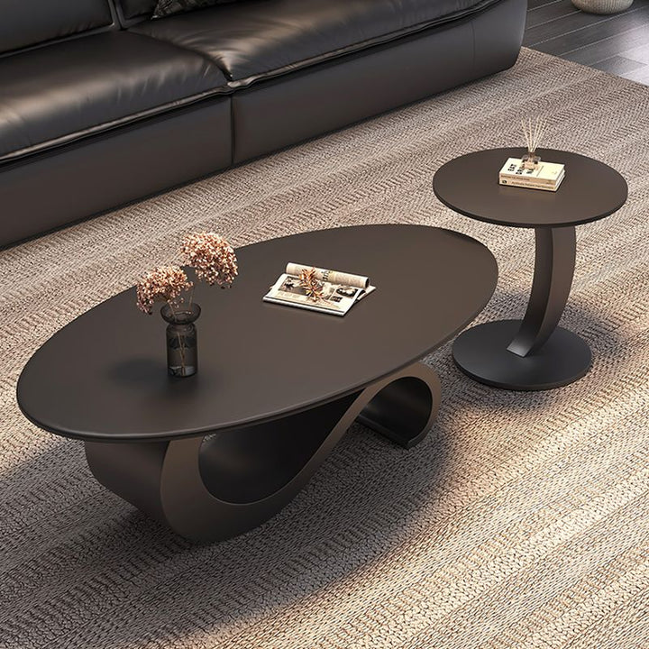 Solis Stainless Steel Coffee Table for Living Room - Single Big Table