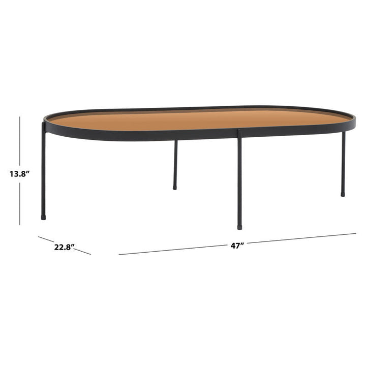 Horizon Metal Coffee Table For Living Room