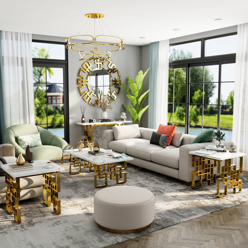 Himansh Metal Coffee Table For Living Room