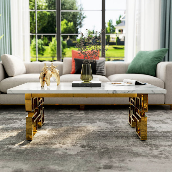 Himansh Metal Coffee Table For Living Room