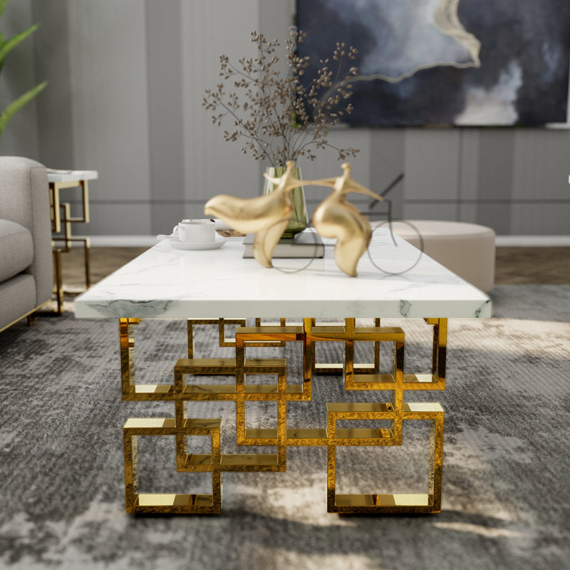 Himansh Metal Coffee Table For Living Room