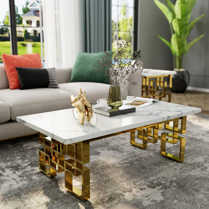 Himansh Metal Coffee Table For Living Room