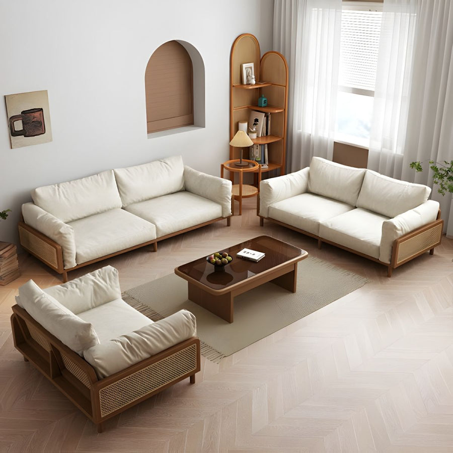 Ziyaara Solid Wood 3 + 2 + 1 Sofa Set for Living Room