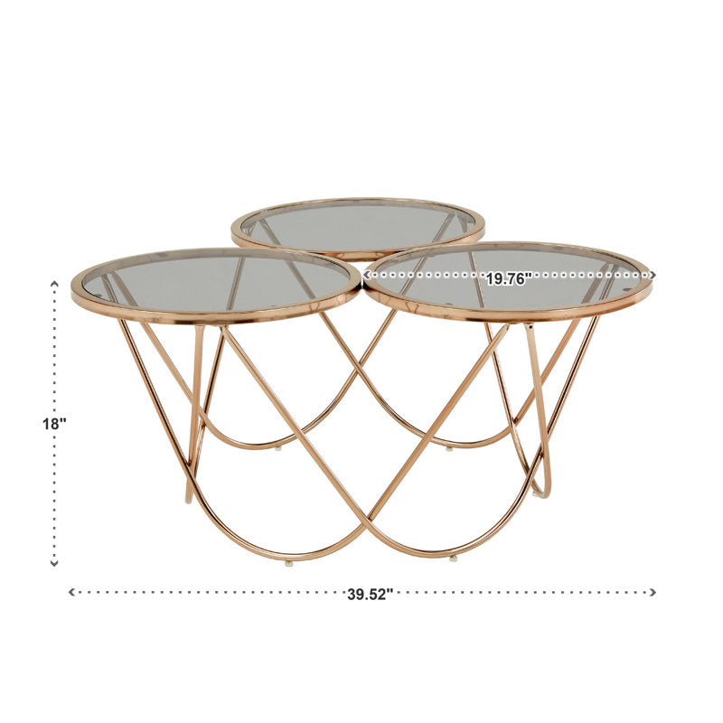 Lark Stainless Steel Coffee Table For Living Room