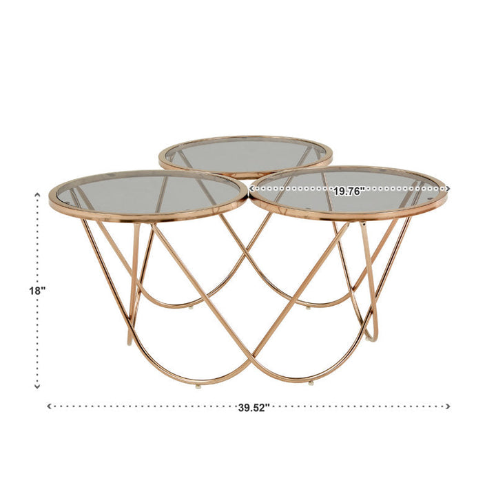 Lark Stainless Steel Coffee Table For Living Room