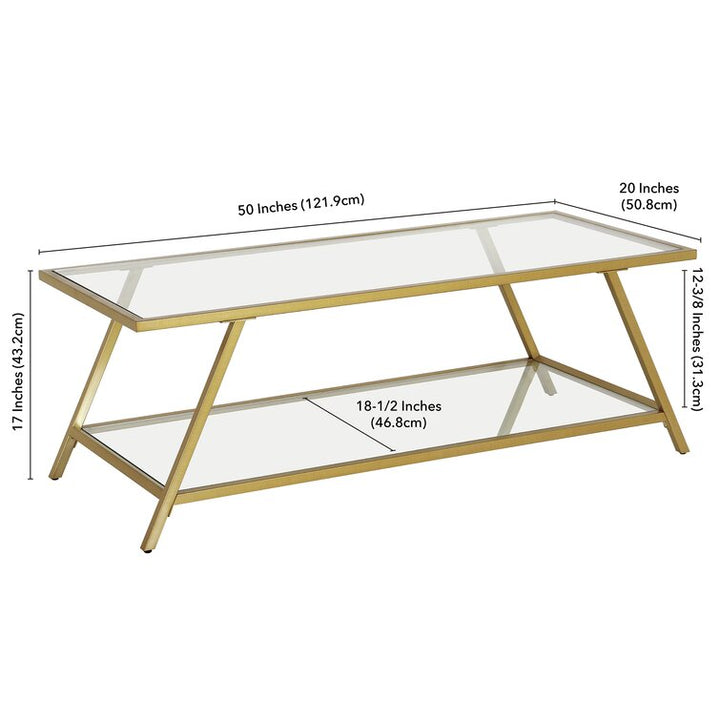 Dhruv Metal Coffee Table For Living Room