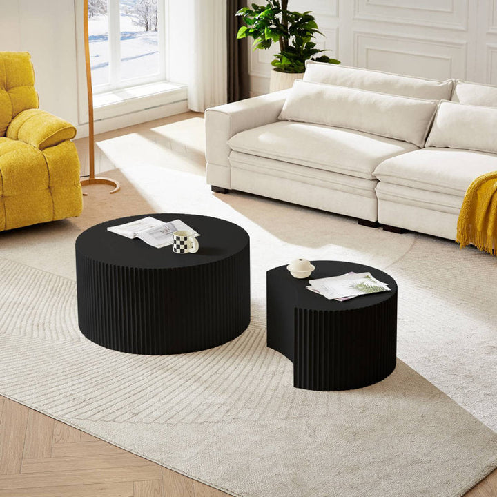 Dinesh Mdf Coffee Table For Living Room | Black Finish