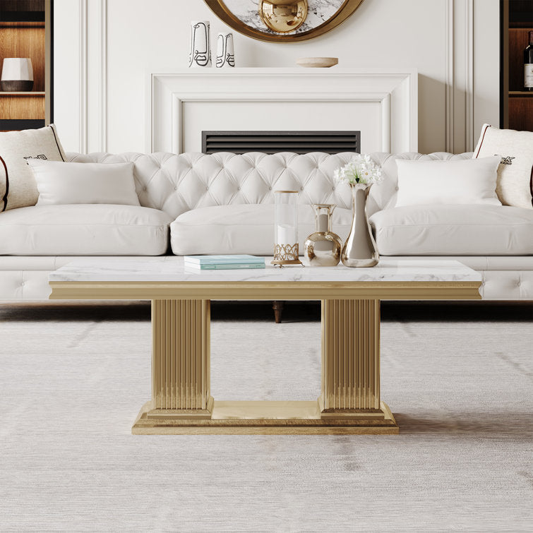 Malti Stainless Steel Coffee Table For Living Room