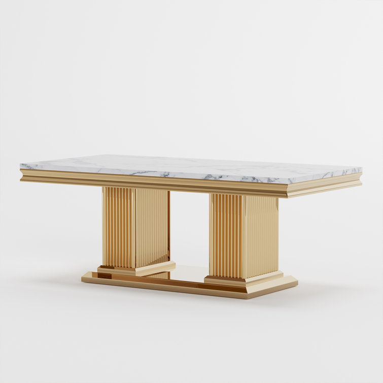 Malti Stainless Steel Coffee Table For Living Room