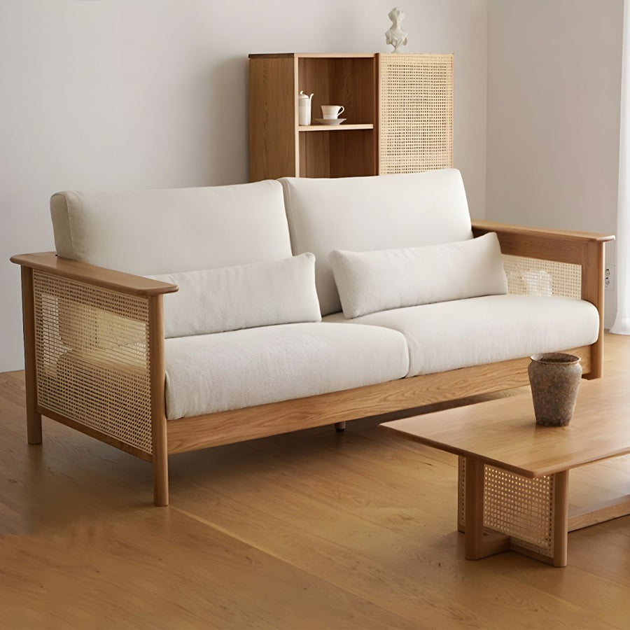 Vasiliy Solid Wood Sofa Set for Living Room | 3 + 1 + 1 Sofa Set