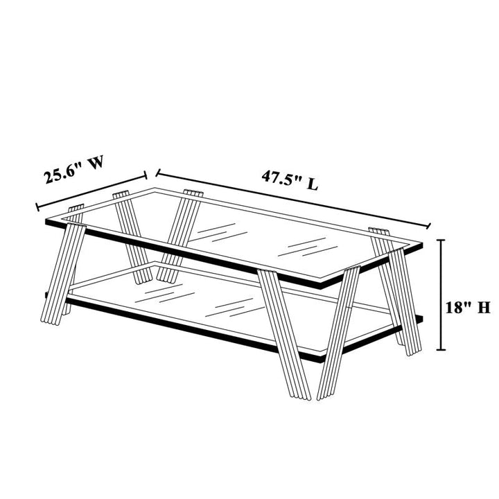 Kusum Stainless Steel Coffee Table For Living Room
