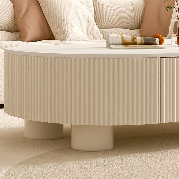 Eska Coffee Table for Living Room | White Finish
